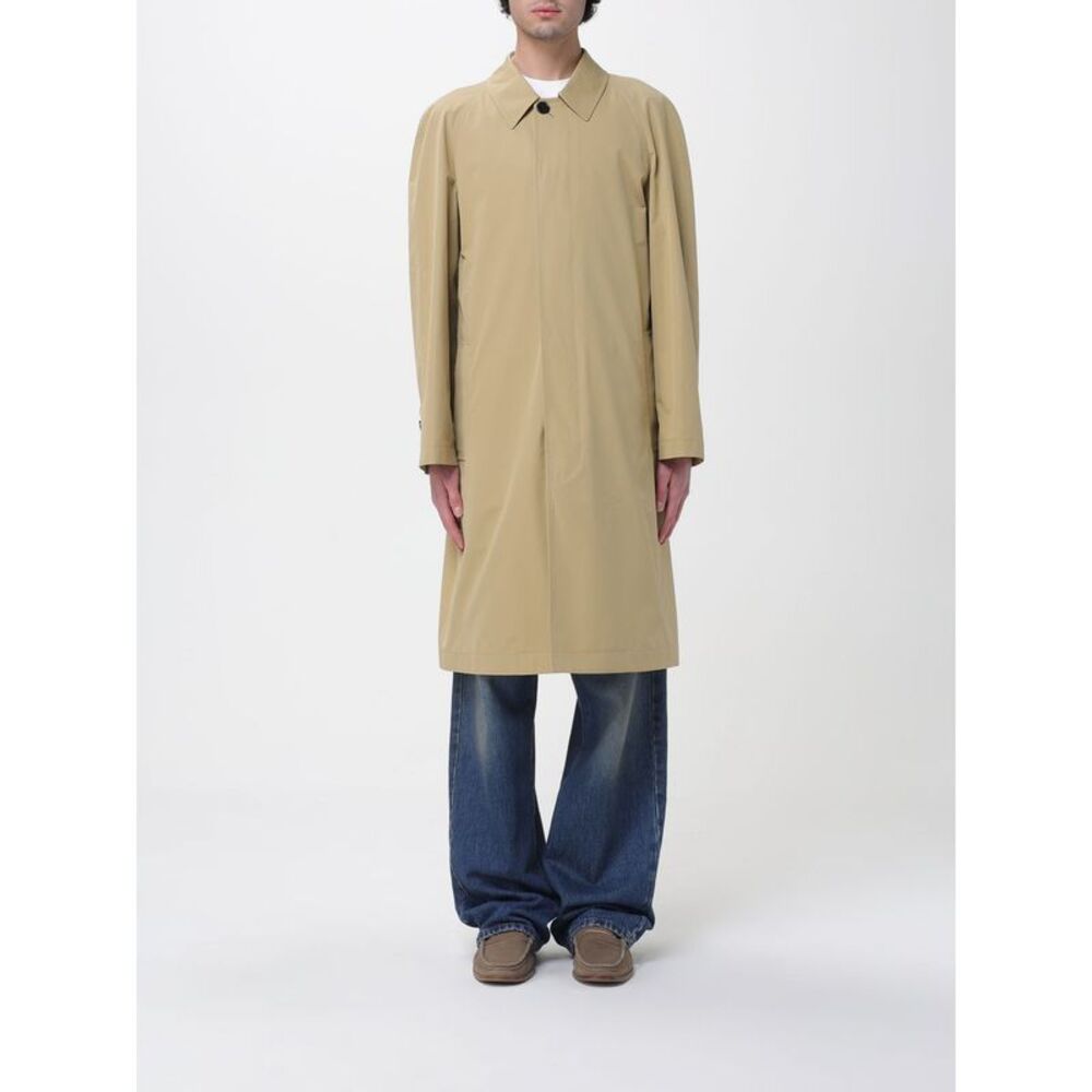 Burberry Men Long Cotton Car Coat Burberry